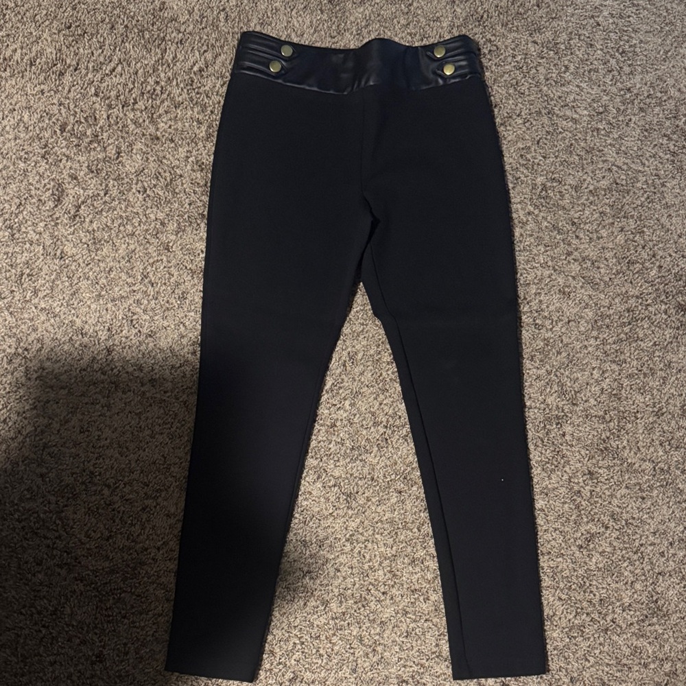 INC International Concepts Black Ponte Leggings - Midrise